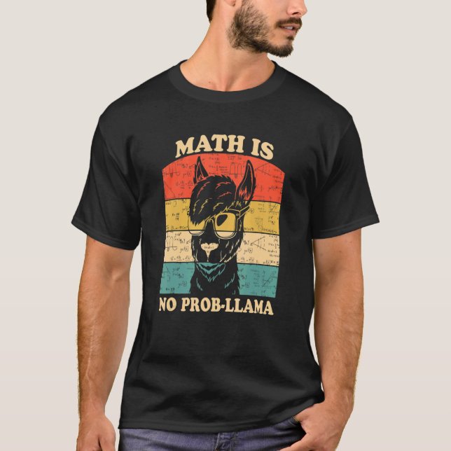 Math är inte Prob Lama Education Instructor Presch T Shirt (Framsida)