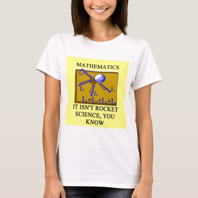 math är inte raketvetenskap tee shirt (Framsida)