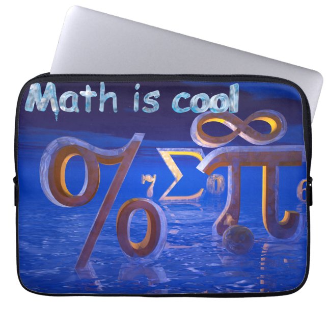 Math är kall laptop sleeve (Framsidan)