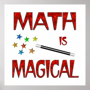 Math är Magic Poster