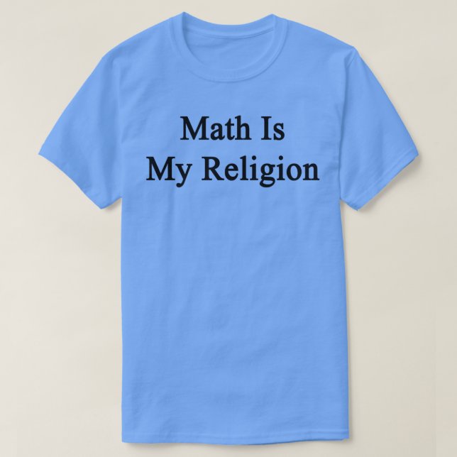 Math är min religion t shirt (Design framsida)