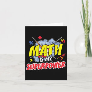 Math är min supermaktsfärliga lärare i Pi Day Teac Kort