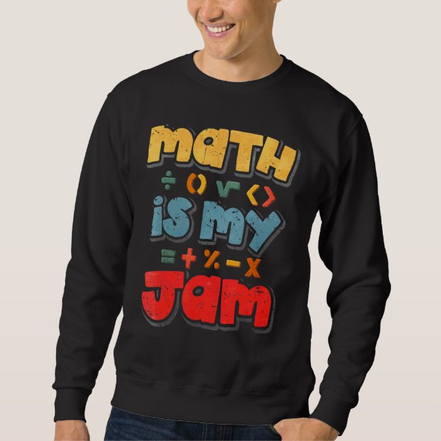 Math är min Sylt Lång Ärmad Tröja (Framsida)
