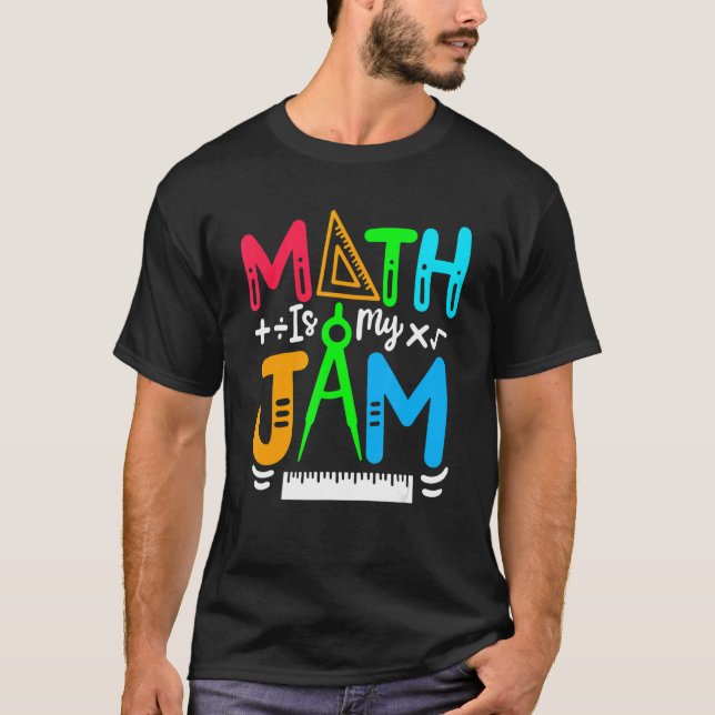 Math är min Sylt Math-lärare 100 dagar tillbaka ti T Shirt (Framsida)