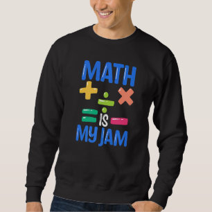 Math är min Sylt Math Lärare Lång Ärmad Tröja