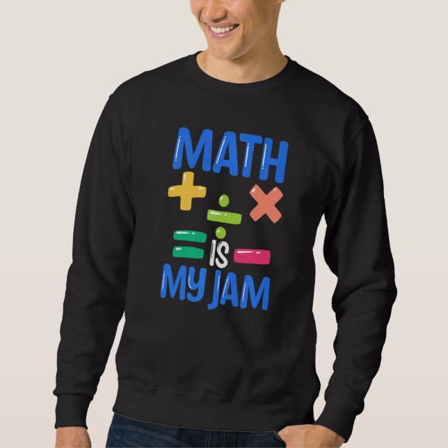 Math är min Sylt Math Lärare Lång Ärmad Tröja (Framsida)