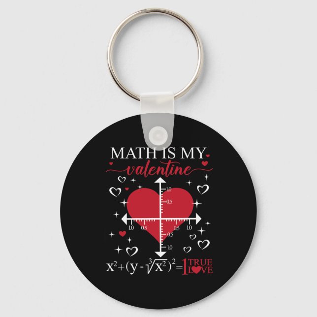 Math är min valentin geometri matematiklärare upps nyckelring (Framsida)