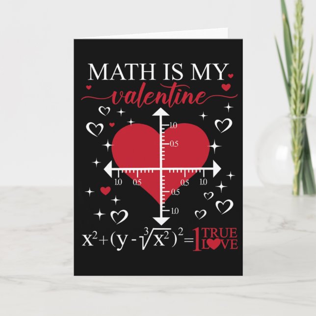 Math är min valentin Geometry Math lärare Appreci Kort (Framsida)