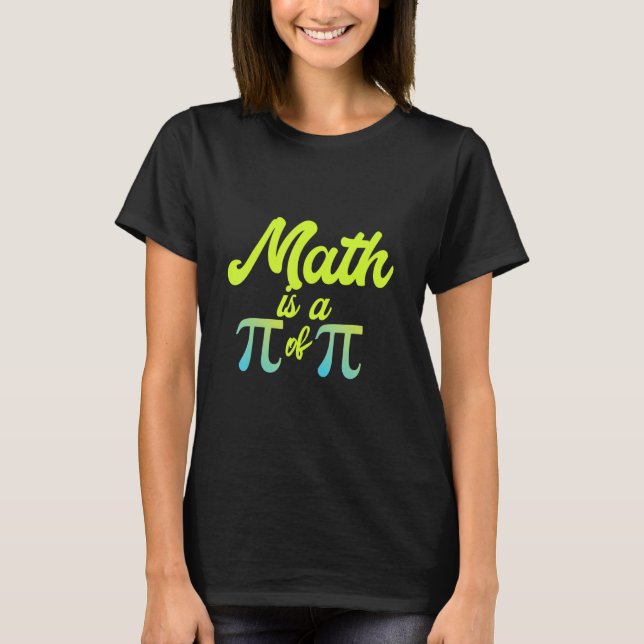 Math är Pi Math Lärare i Kärlek Math T Shirt (Framsida)