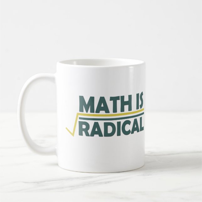 Math är radikal kaffemugg (Vänster)