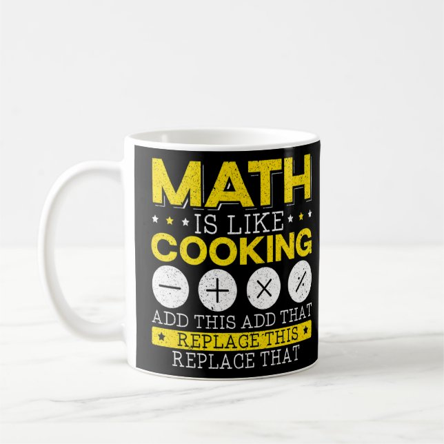 Math är som att koka matematikens algebra-nummer kaffemugg (Vänster)