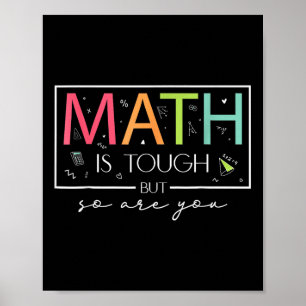 Math är Tuff, men är du Back to school Math T Poster