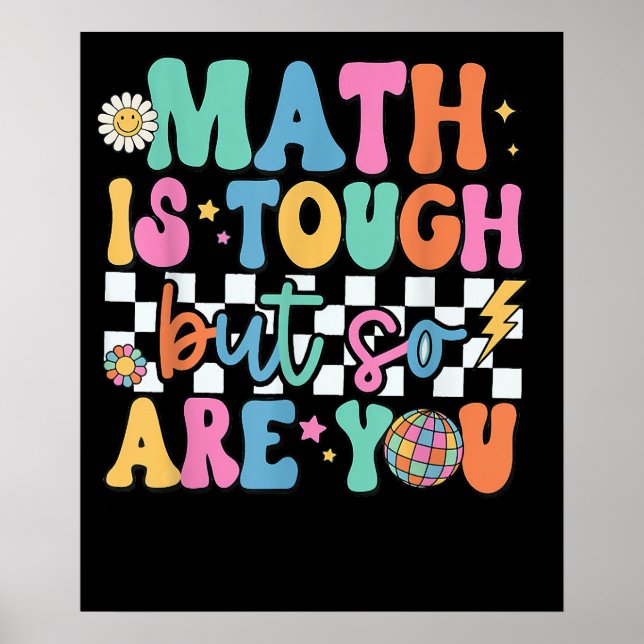 Math är Tuff, men är du också skollärare? Poster (Framsidan)