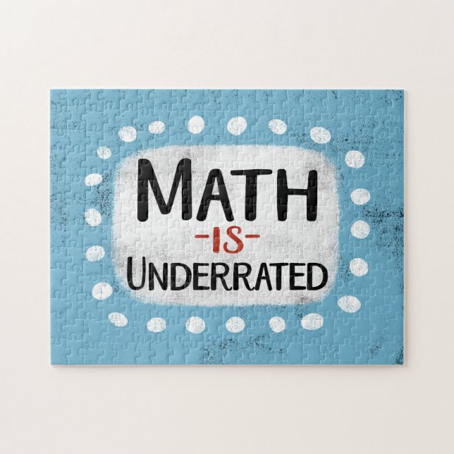 Math är underskattad Jigszawa Puzzle Pussel (Horisontell)
