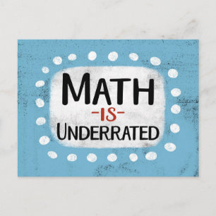Math är underskattat postkort vykort