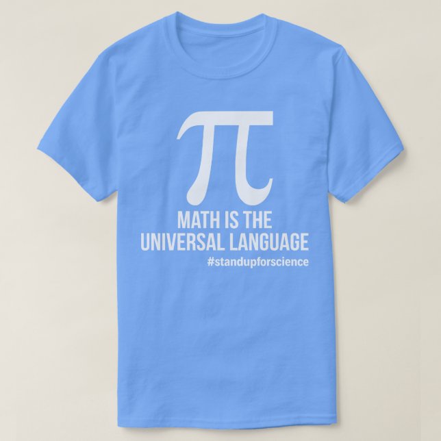 Math är Universal Language Funny T Shirts Sayi (Design framsida)