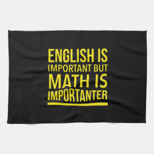 Math är viktig än engelska kökshandduk
