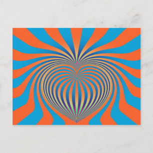 MATH ART HEART-vykort Vykort
