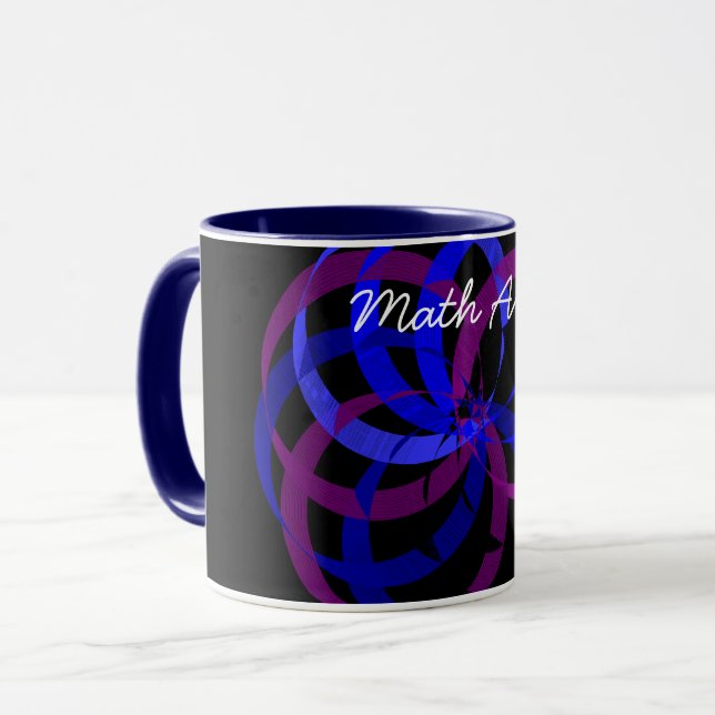 Math Art Ring-kaffe Mugg (Framsida vänster)