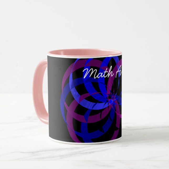 Math Art Ring-kaffe Mugg (Framsida vänster)