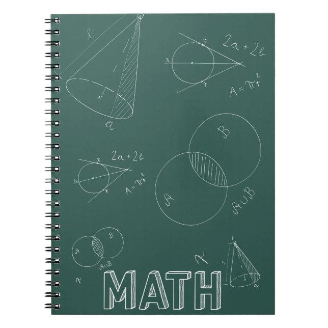 Math Back to school-design Anteckningsbok (Framsidan)