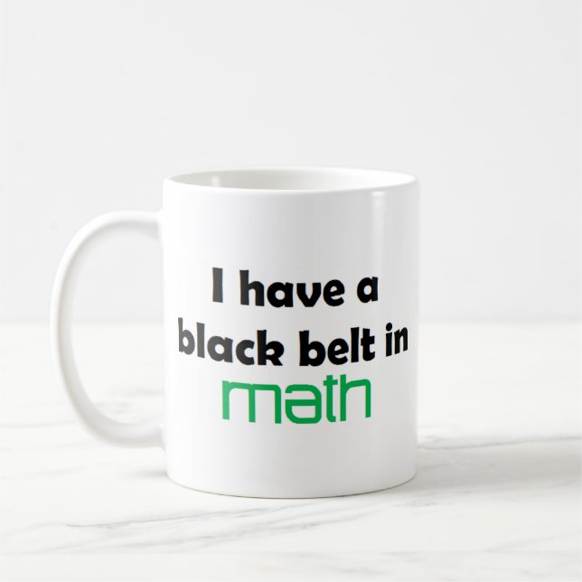 Math Black bälte Kaffemugg (Vänster)