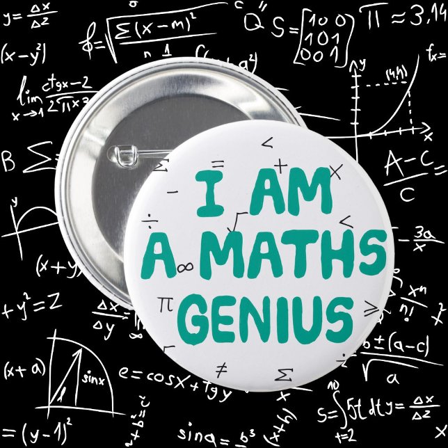Math-brickan-stilbricka i subjekt knapp (Maths genius)