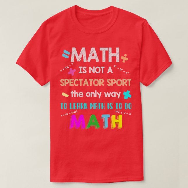 Math Calculator Math Facts Math 3rd Klass Math 4th T Shirt (Design framsida)