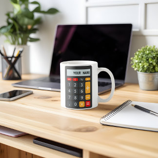 Math Calculator Personlig Namn Kaffemugg