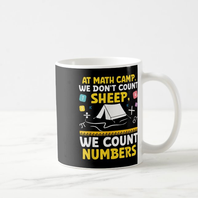 Math Camp Math Camper Mathematician Camping Mathem Kaffemugg (Höger)