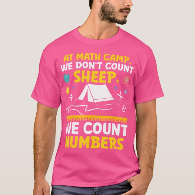 Math Camp Math Camper Mathematician Camping Mathem T Shirt (Framsida)