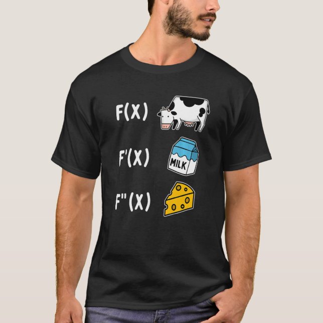 Math Cheese Formas T Shirt (Framsida)