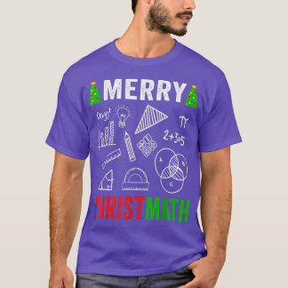 Math Christmas Merry Christmas Math Teacher Women T Shirt