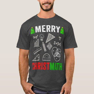 Math Christmas  Merry Christmas Math Teacher Women T Shirt