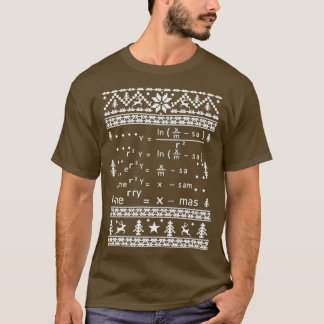 MATH CHRISTMAS UGLY CHRISTMAS MATH SWEATER T SHIRT
