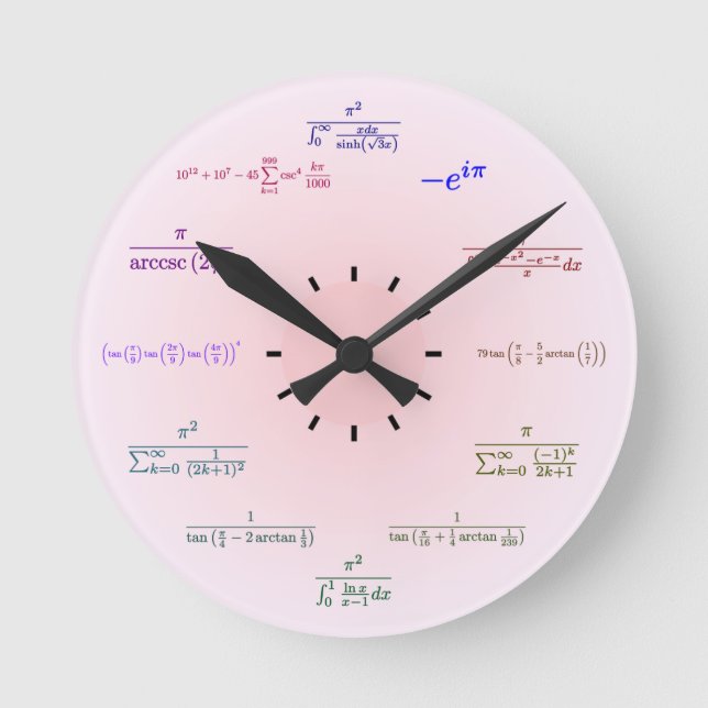 Math Clock Rund Klocka (Framsida)