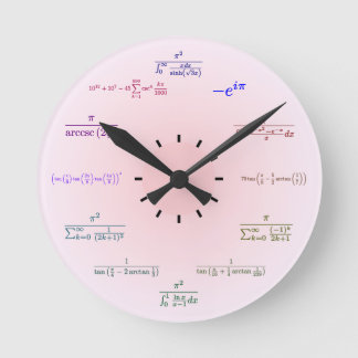 Math Clock Rund Klocka