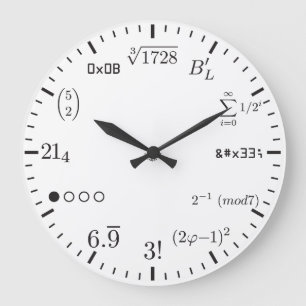 Math Clock v1 Stor Klocka