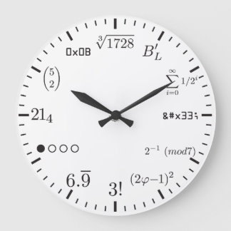 Math Clock v1 Stor Klocka