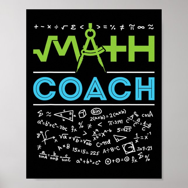 Math Coach Teacher Appreciation Back to school Poster (Framsidan)