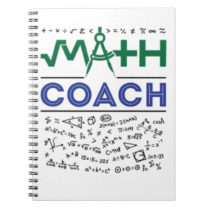 Math Coach Tutor Mathematics Teacher Anteckningsbok