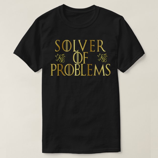 Math Computer Geek Solver från problemets Roligt,  T Shirt (Design framsida)