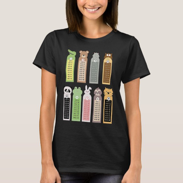 Math Day Costume Idea För barn & Numbers Math T Shirt (Framsida)