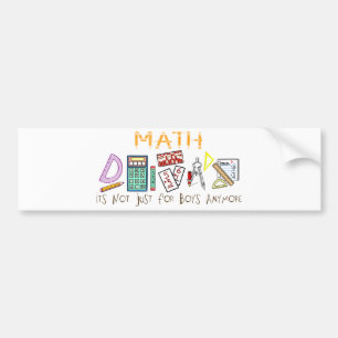Math: Den är inte precis för pojkar Anymore Bildekal