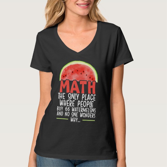 Math den enda Ställe där människor köper 66 vatten T Shirt (Framsida)
