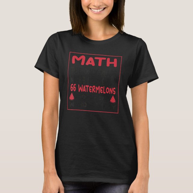 Math den enda Ställe där människor köper 66 vatten T Shirt (Framsida)