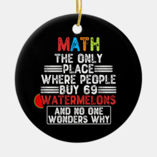 Math den enda Ställe där människor köper 69 va Julgransprydnad Keramik