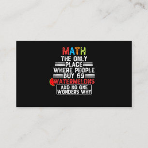 Math den enda Ställe där människor köper 69 va Visitkort