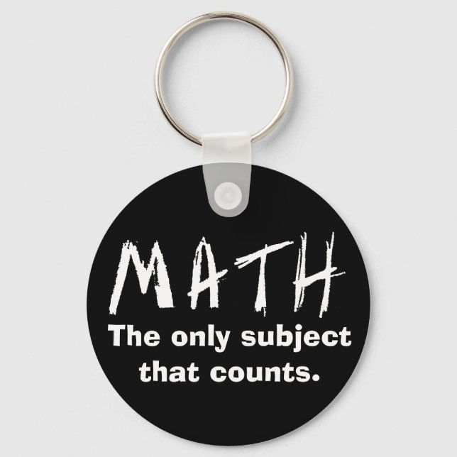 Math den enda Subjekt som räknas Nyckelring (Framsida)
