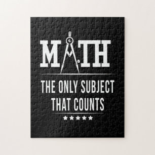 Math den enda Subjekt som räknas Pussel